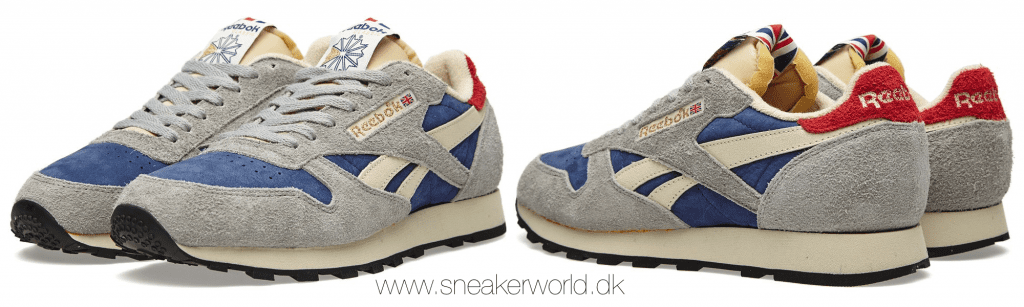 Reebok Classic Leather Retro Suede Italy Carbon, Blue & White