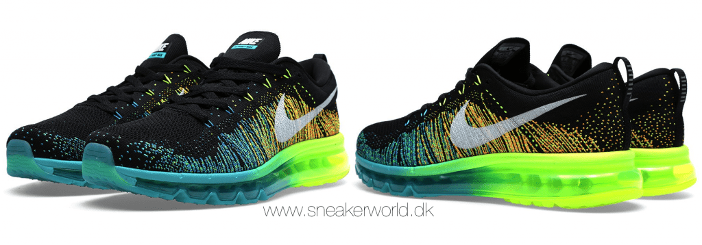 Nike Flyknit Max Black, White and Turbo Green