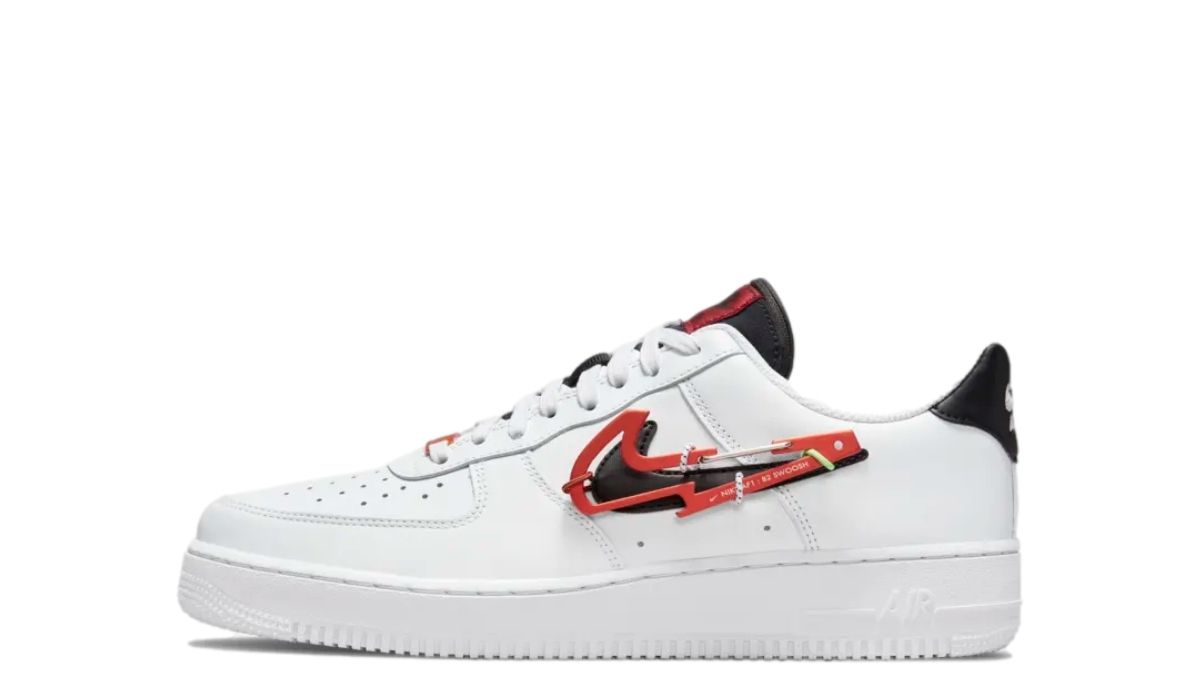Nike Air Force 1 Carabiner White Red