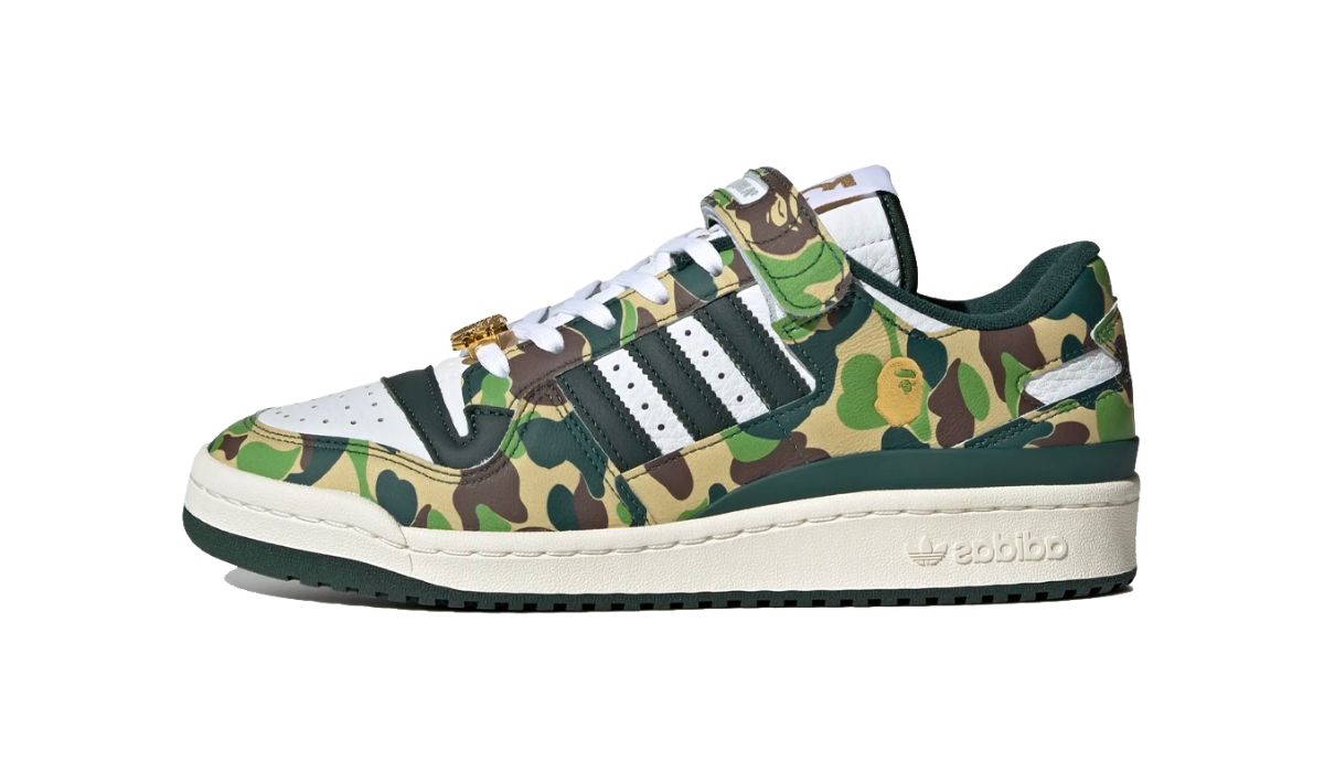 BAPE x adidas Forum 84 Green Camo | Sneaker Release Info