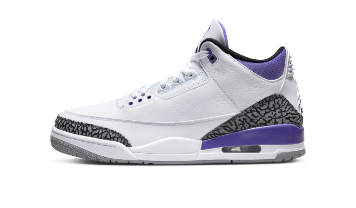 Jordan 3 Purple White