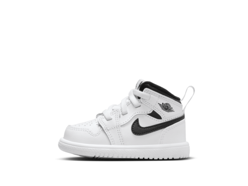 Jordan 1 Mid Alt-sko til babyer/småbørn - hvid