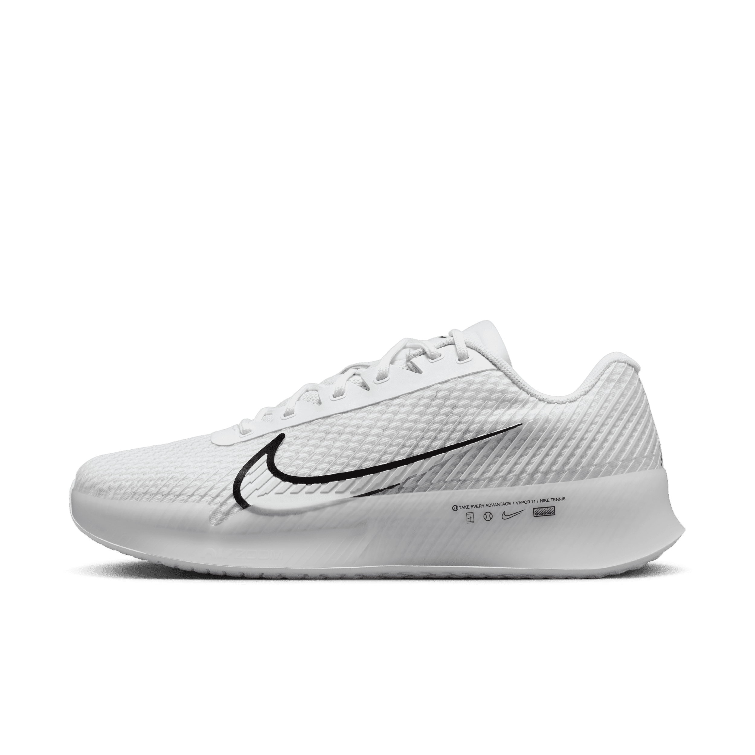 NikeCourt Air Zoom Vapor 11-hardcourt-tennissko til mænd - hvid
