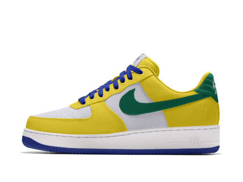 Custom Nike Air Force 1 Low By You-sko til mænd - gul
