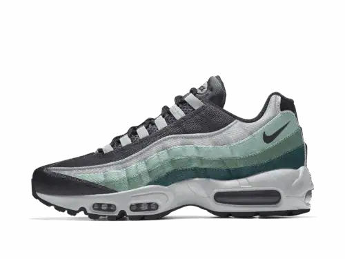 Custom Nike Air Max 95 By You-sko til kvinder - multifarvet