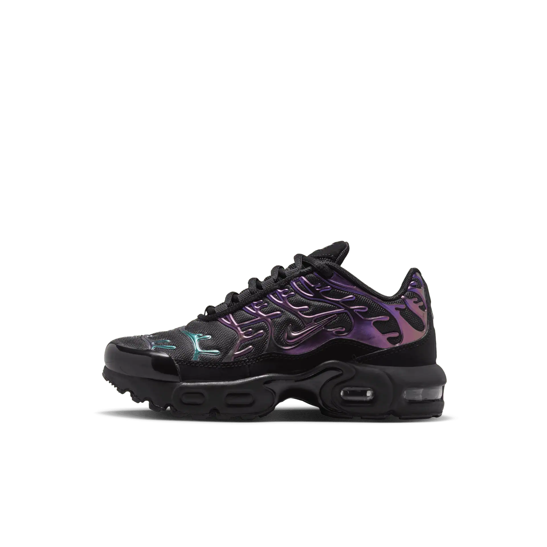 Nike Air Max Plus Premium-sko til mindre børn – sort